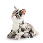 Animalcraft 13 Inch Stuffed Gray Maine Coon Cat by Demdaco