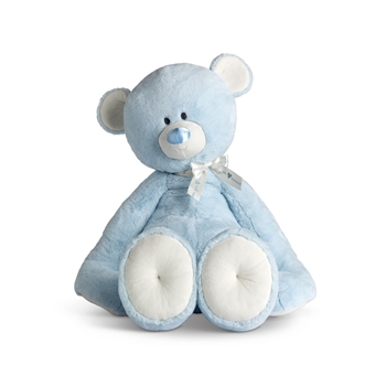 Jumbo Baby Safe Plush Blue Teddy Bear by Demdaco