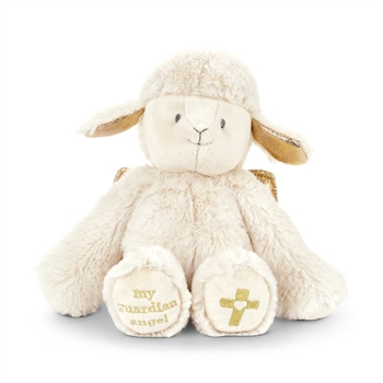 Guardian Angel Baby Safe Plush Beige Lamb by Demdaco