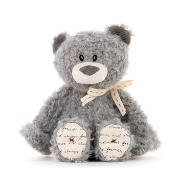 Mini LOVED Plush Gray Teddy Bear by Demdaco