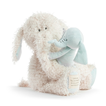 Wrapped in Prayer Baby Safe Plush Elephant with Baby by Demdaco