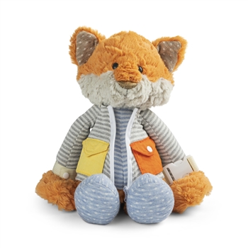 Buckle and Snap Buddies Plush Fox Learning Toy by Demdaco