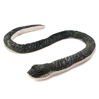 Plush Black Rat Snake 48 Inch Stuffed Animal by Wildlife Artists