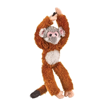 Stuffed Hanging Squirrel Monkey Eco Pals Plush by Wildlife Artists