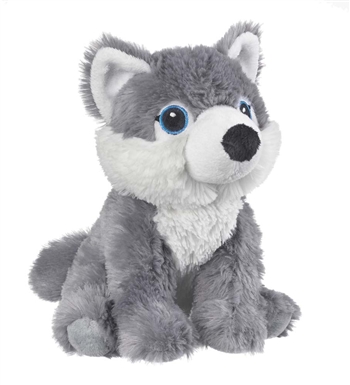 Stuffed Gray Wolf Eco Pals Plush by Wildlife Artists