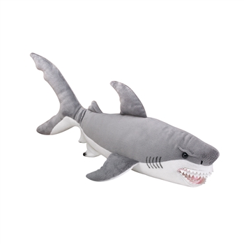 Stuffed Great White Shark Eco Pals Plush by Wildlife Artists