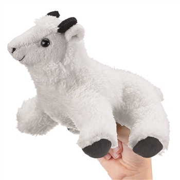 Plush Mountain Goat Finger Puppet by Wildlife Artists