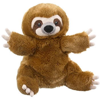 Plush Sloth Puppet Eco Pals by Wildlife Artists