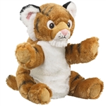 Plush Tiger Puppet Eco Pals by Wildlife Artists