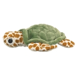 Plush Green Sea Turtle Puppet Eco Pals by Wildlife Artists