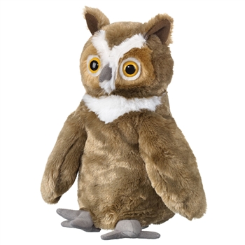 Plush Great Horned Owl Puppet Eco Pals by Wildlife Artists