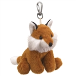 Small of the Wild Clip On Stuffed Fox by Wildlife Artists