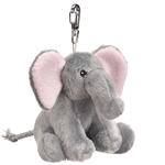 Small of the Wild Clip On Stuffed Elephant by Wildlife Artists