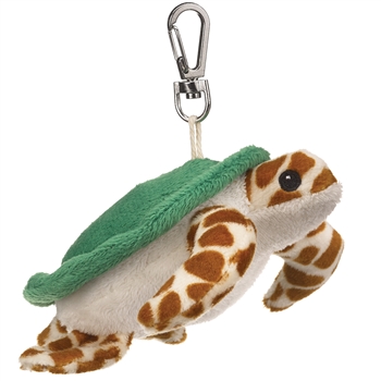 Small of the Wild Clip On Stuffed Sea Turtle by Wildlife Artists