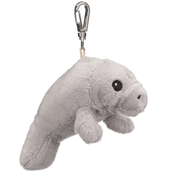 Eco Pals Clip On Stuffed Manatee by Wildlife Artists