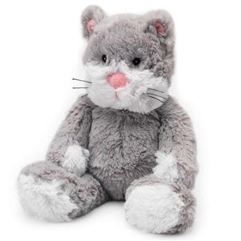 Microwavable Weighted and Scented Gray Cat Stuffed Animal by Warmies