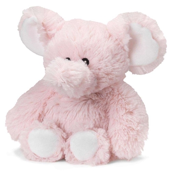 Microwavable Weighted and Scented Pink Elephant Stuffed Animal by Warmies