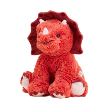 Microwavable Weighted and Scented Red Triceratops Stuffed Animal by Warmies