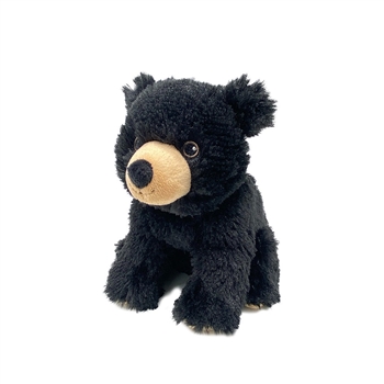 Junior Microwavable Weighted and Scented Black Bear Stuffed Animal by Warmies