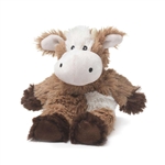 Junior Microwavable Weighted and Scented Brown Cow Stuffed Animal by Warmies