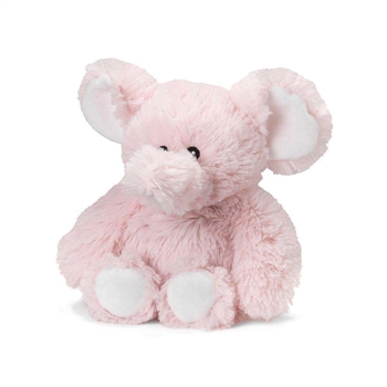 Junior Microwavable Weighted and Scented Pink Elephant Stuffed Animal by Warmies