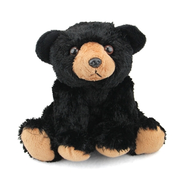 Stuffed Black Bear Mini Cuddlekin by Wild Republic