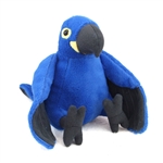 Stuffed Hyacinth Macaw Mini Cuddlekin by Wild Republic