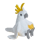 Cuddlekins Sulphur Crested Cockatoo Stuffed Animal by Wild Republic