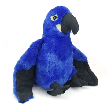 Plush Hyacinth Macaw 12 Inch Stuffed Bird Cuddlekin By Wild Republic
