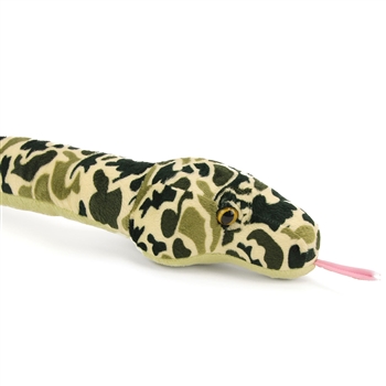 Stuffed Green Snake 54 Inch Camouflaged Plush Snake By Wild Republic