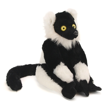 Cuddlekins Black and White Ruffed Lemur Plush Animal by Wild Republic