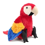 Stuffed Scarlet Macaw 12 Inch Cuddlekin by Wild Republic