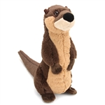 Standing Stuffed River Otter Mini Cuddlekin by Wild Republic
