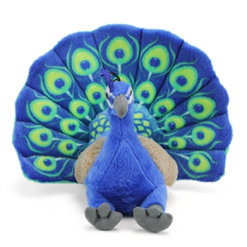 Cuddlekins Peacock Stuffed Animal by Wild Republic