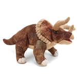 Dinosauria Realistic Triceratops Stuffed Animal by Wild Republic