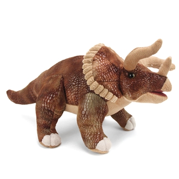 Dinosauria Realistic Triceratops Stuffed Animal by Wild Republic