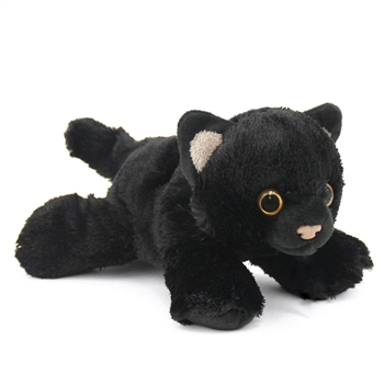 Hug Ems Small Black Cat Stuffed Animal by Wild Republic