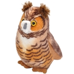 Plush Great Horned Owl Audubon Bird with Sound by Wild Republic