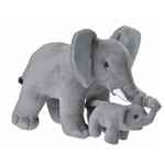 Mom and Baby Elephant Stuffed Animals by Wild Republic