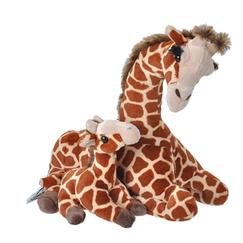 Mom and Baby Giraffe Stuffed Animals by Wild Republic