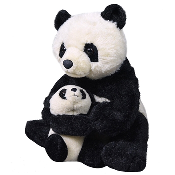 Mom and Baby Panda Stuffed Animals by Wild Republic