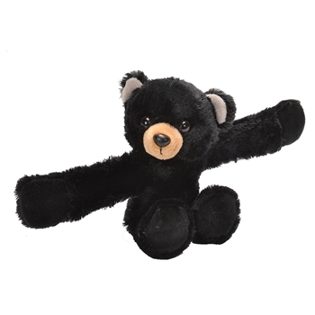 Huggers Black Bear Stuffed Animal Slap Bracelet by Wild Republic