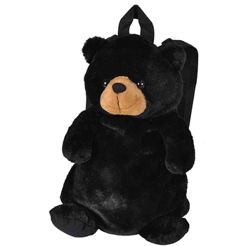 Plush Black Bear Backpack by Wild Republic