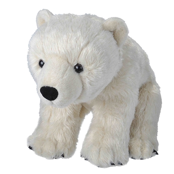 Sitting Stuffed Polar Bear Traditional Plush by Wild Republic
