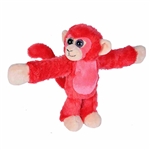 Huggers Red Monkey Stuffed Animal Slap Bracelet by Wild Republic