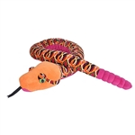 Tribal Print 54 Inch Plush Orange Snake by Wild Republic