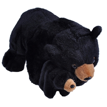 Mom and Baby Black Bear Stuffed Animals by Wild Republic