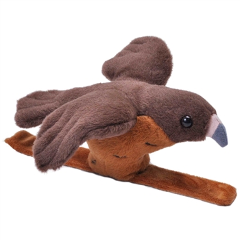 Plush Red Tailed Hawk High Flyer Slap Bracelet with Sound by Wild Republic
