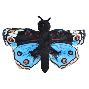 Blue Pansy Butterfly Stuffed Animal Slap Bracelet by Wild Republic