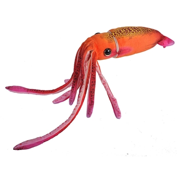 Plush Orange Squid 29 Inch Stuffed Animal by Wild Republic